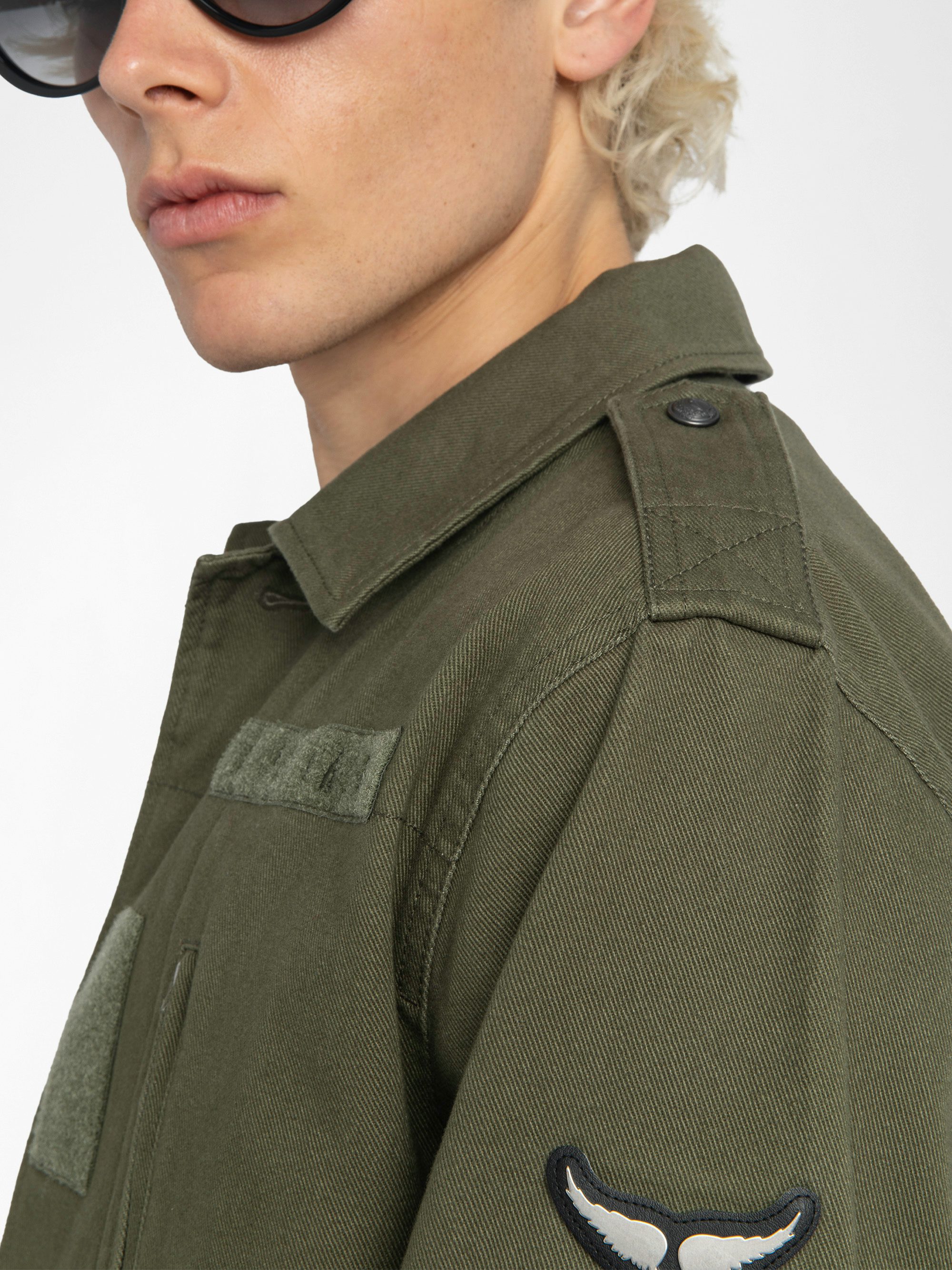 Kido Parka - Military parka with button fastening and functional pockets.